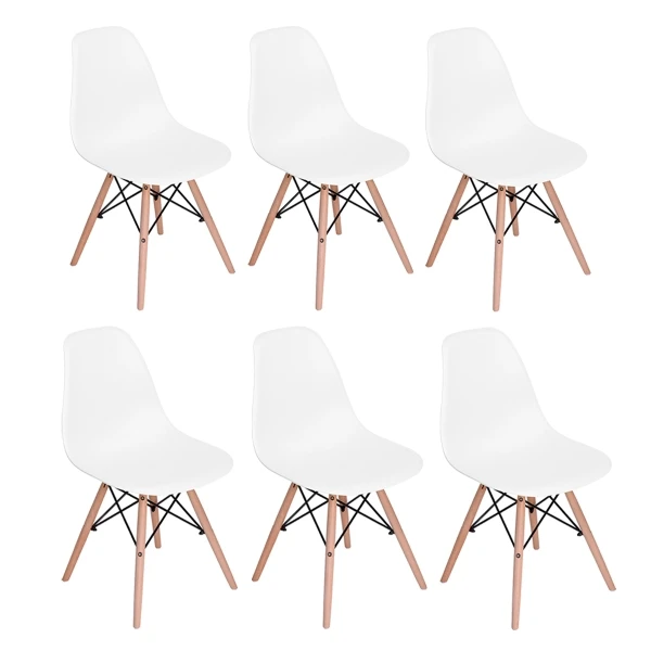 Rico chair White PP backrest and seat beech leg with black painting steel bar frame.6pcs/ctn brown box with line-drawing
Rico chair White PP backrest and seat beech leg with black painting steel bar frame.6pcs/ctn brown box with line-drawing