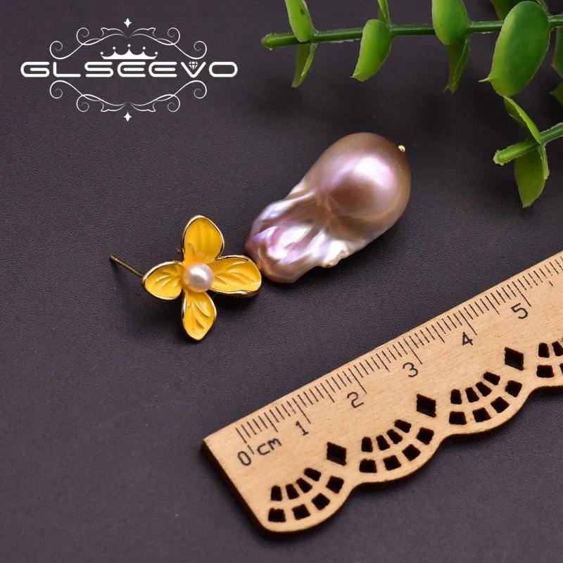 GLSEEVO 2020 Fresh Water Purple Pearl Yellow Flower Drop Earring Female For Wedding Girls Cute Jewelry Sunlight For Women GE0949
GLSEEVO 2020 Fresh Water Purple Pearl Yellow Flower Drop Earring Female For Wedding Girls Cute Jewelry Sunlight For Women GE0949
