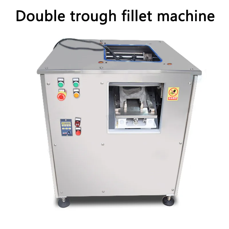 Commercial Double-slot fish fillet machine Stainless steel automatic XZ-280S oblique maker 220v | Бытовая техника