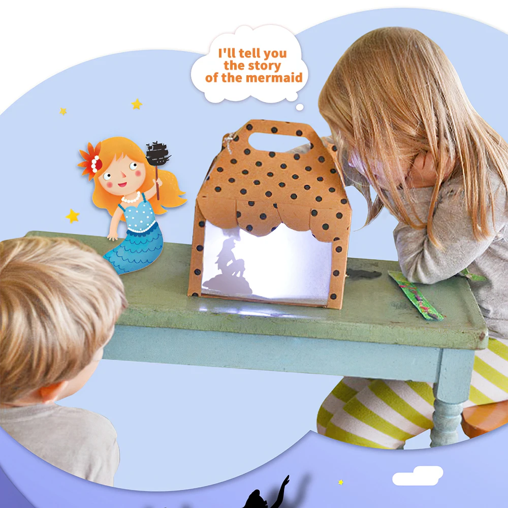Kids Fairy Tale Story Shadow Puppets Imagination Educational Toys for Children Interesting Projection Art Games Gift Set
Kids Fairy Tale Story Shadow Puppets Imagination Educational Toys for Children Interesting Projection Art Games Gift Set