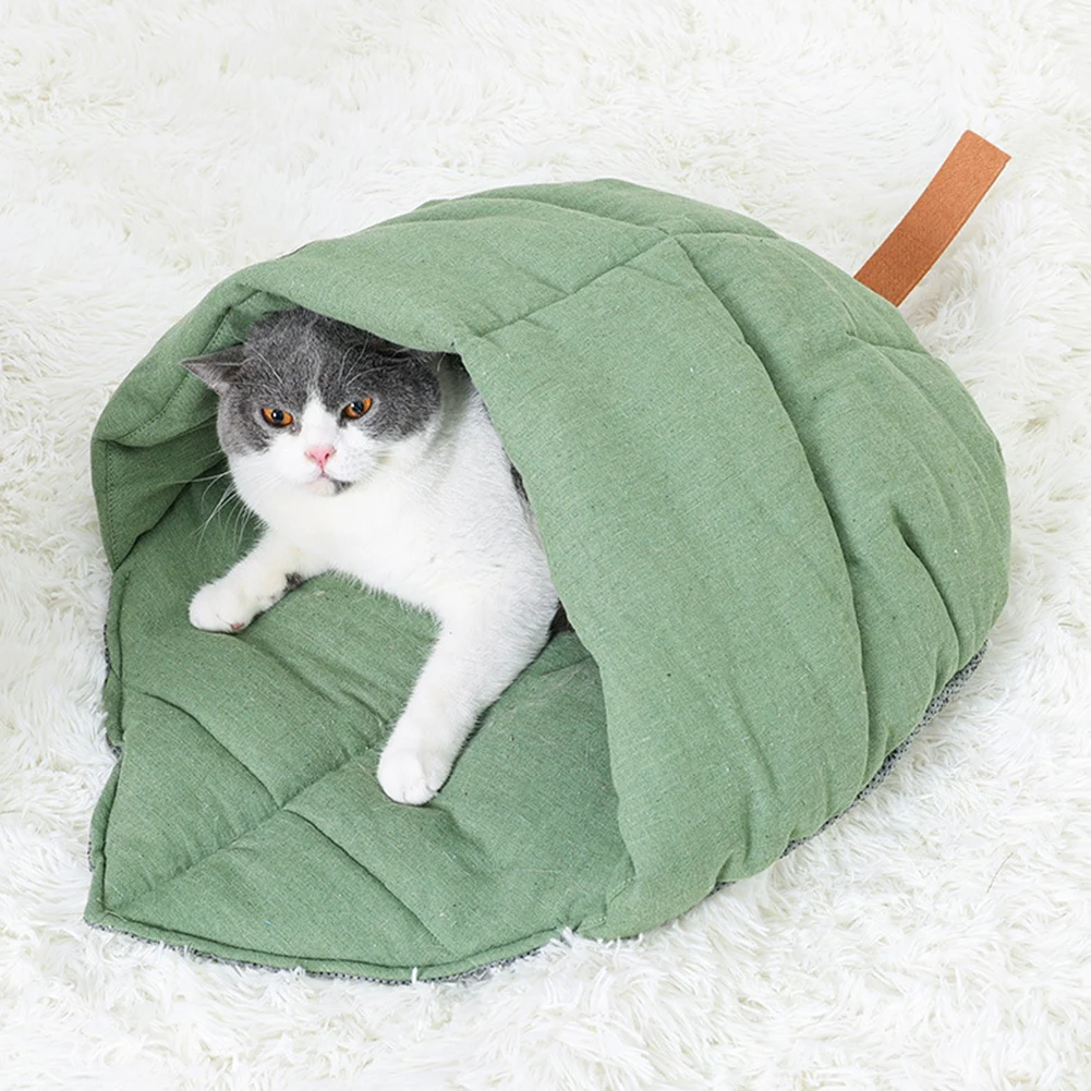 Cotton Warmer Pet Nest Leaf Shape Cat House Small Cats Dogs Comfortable Sleeping Cushion Household Pet Accessories
Cotton Warmer Pet Nest Leaf Shape Cat House Small Cats Dogs Comfortable Sleeping Cushion Household Pet Accessories
