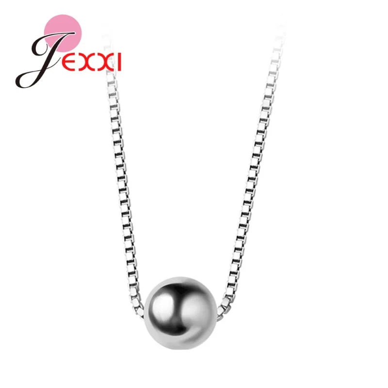 New Arrivals Trendy Simple Bead Pendant Necklaces 925 Sterling Silver Round Jewelry For Women Girls Party Birthday Gift
New Arrivals Trendy Simple Bead Pendant Necklaces 925 Sterling Silver Round Jewelry For Women Girls Party Birthday Gift