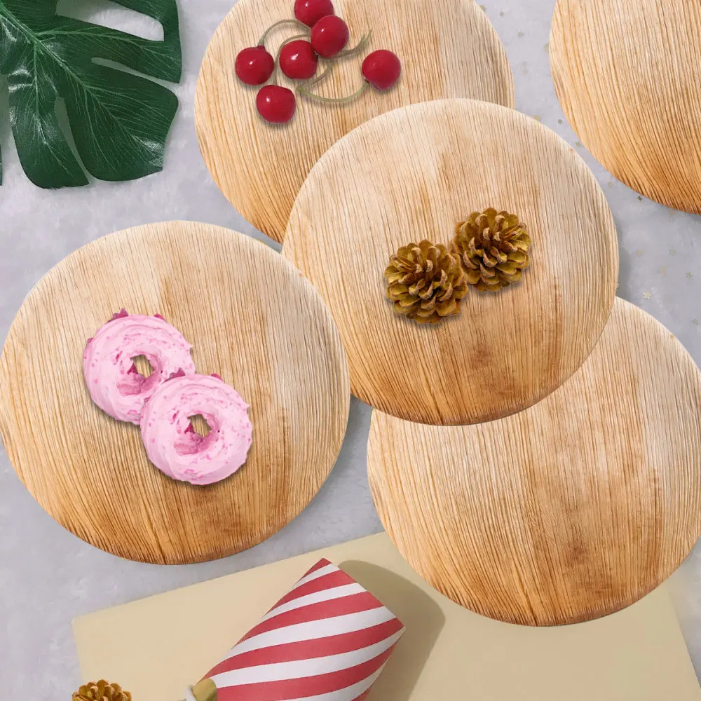 5PCS Disposable Degradable Wooden Plates Cake Dessert Fruit Dishes Party Tableware Supplies (8inch, Round)
5PCS Disposable Degradable Wooden Plates Cake Dessert Fruit Dishes Party Tableware Supplies (8inch, Round)