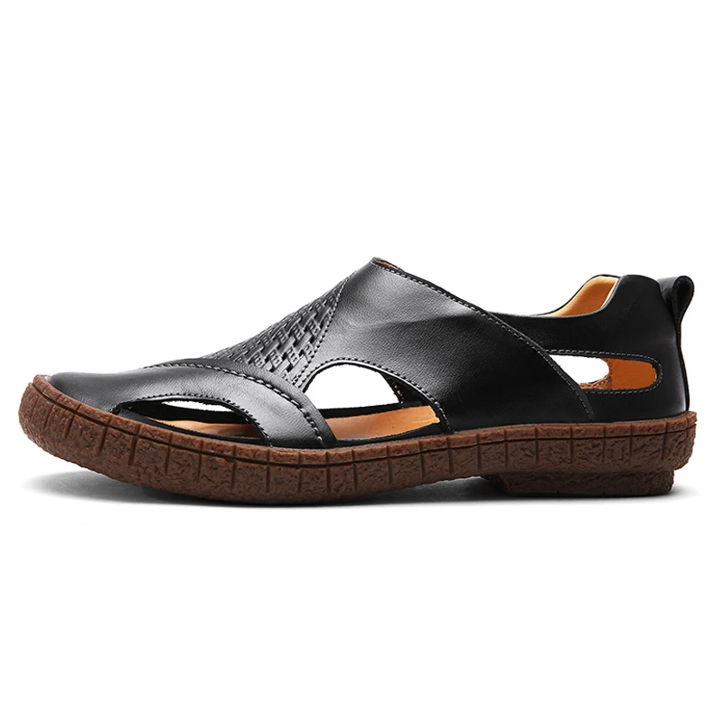 2021 Summer Shoes Men Genuine Leather Shoes Flat Mens Beach Sandals Cow Leather Black Shoes Casual Non-slip C002
2021 Summer Shoes Men Genuine Leather Shoes Flat Mens Beach Sandals Cow Leather Black Shoes Casual Non-slip C002