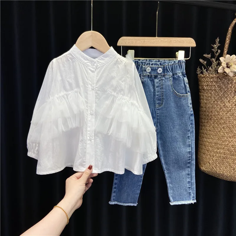 Autumn Baby Girls Clothes Sets for Kids Shirts & Denim Pants 2Pcs for Cute Toddler Long Sleeve Children Clothing for 18M-8 Year 
Autumn Baby Girls Clothes Sets for Kids Shirts & Denim Pants 2Pcs for Cute Toddler Long Sleeve Children Clothing for 18M-8 Year