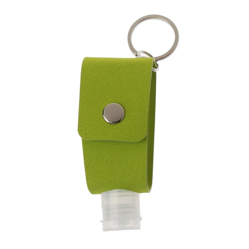 Portable Plastic Travel Bottle with Leather Keychain Holder for Hand Sanitizer E65F
Portable Plastic Travel Bottle with Leather Keychain Holder for Hand Sanitizer E65F