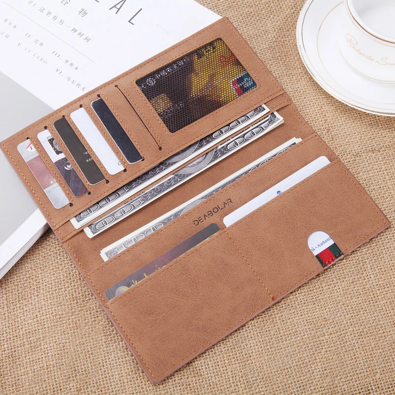 Men's Wallets Long Ultra-thin Retro Frosted Youth Soft Wallet Men's Personality Fashion Wallet 
Men's Wallets Long Ultra-thin Retro Frosted Youth Soft Wallet Men's Personality Fashion Wallet