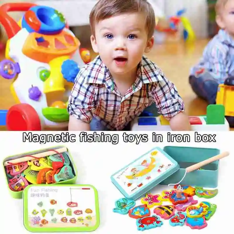 Educational Wooden Game Fishing Magnetic Fishing Toy Set Logic Training Parent-child Exchange Interactive Early Education Toy
Educational Wooden Game Fishing Magnetic Fishing Toy Set Logic Training Parent-child Exchange Interactive Early Education Toy