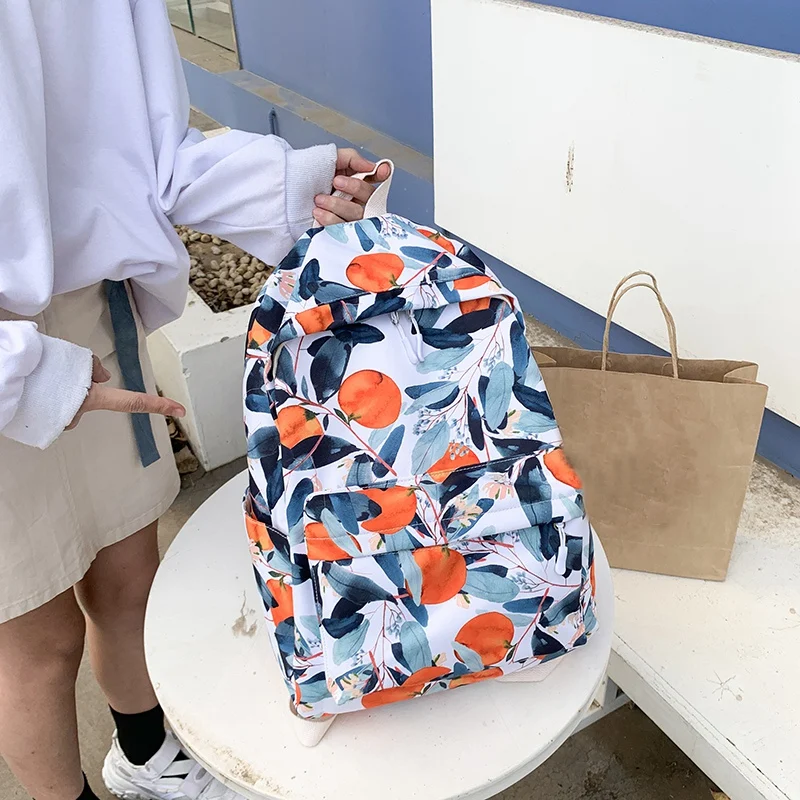 Small Fresh Printed Large Capacity Student Shoulder Ladies Backpack 
Small Fresh Printed Large Capacity Student Shoulder Ladies Backpack