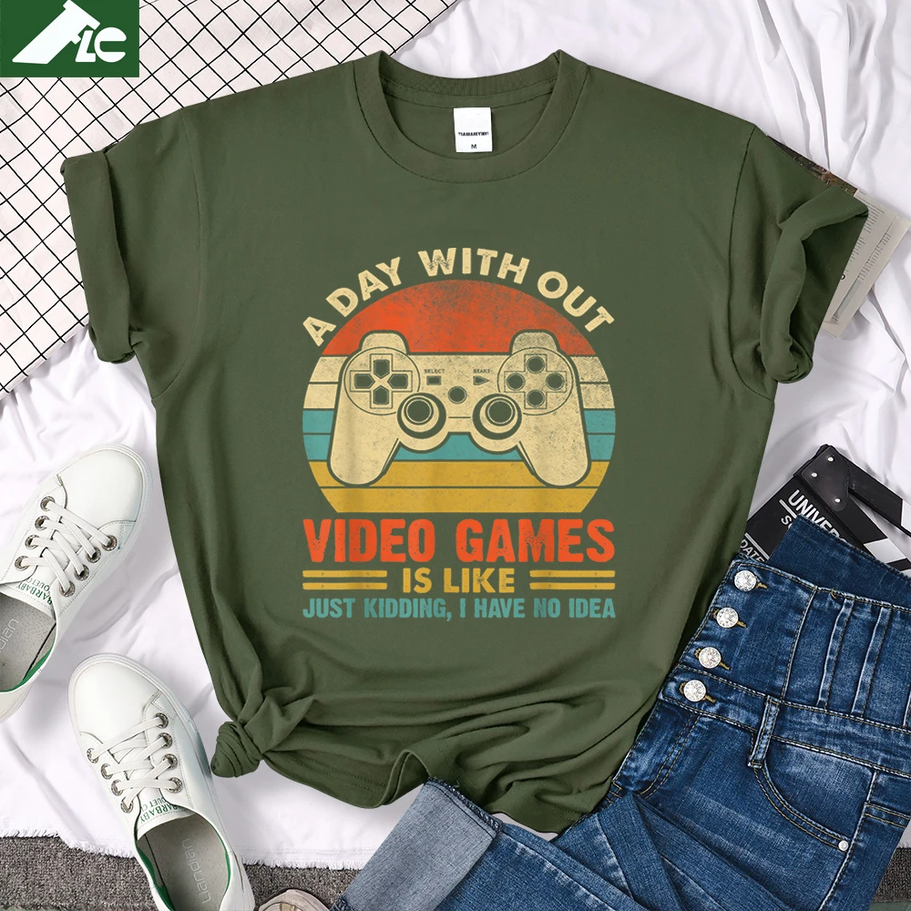 A Day Without Video Games T Shirt Women Clothing Unisex Tops Oversized T Shirt Funny Gaming Video Gamer Gift Female Graphic Tee
A Day Without Video Games T Shirt Women Clothing Unisex Tops Oversized T Shirt Funny Gaming Video Gamer Gift Female Graphic Tee