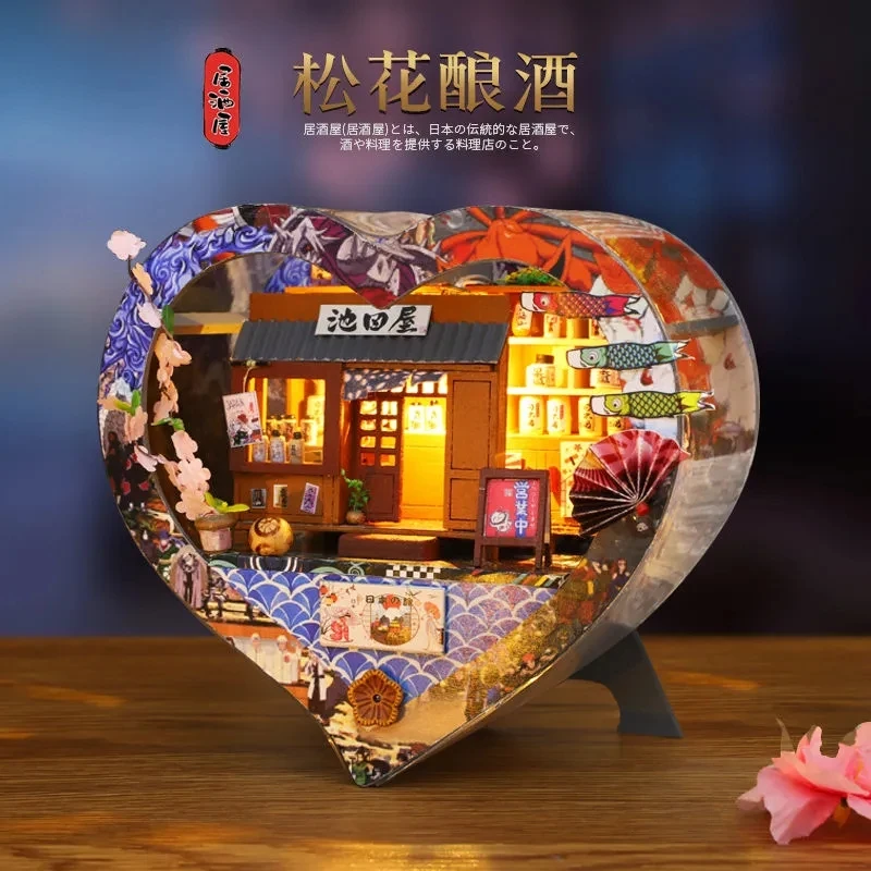 Kids DIY Assemble Mini Heart Doll House Dollhouses Miniature Dollhouse Furniture Set Kit Toys for Children Christmas Gift
Kids DIY Assemble Mini Heart Doll House Dollhouses Miniature Dollhouse Furniture Set Kit Toys for Children Christmas Gift