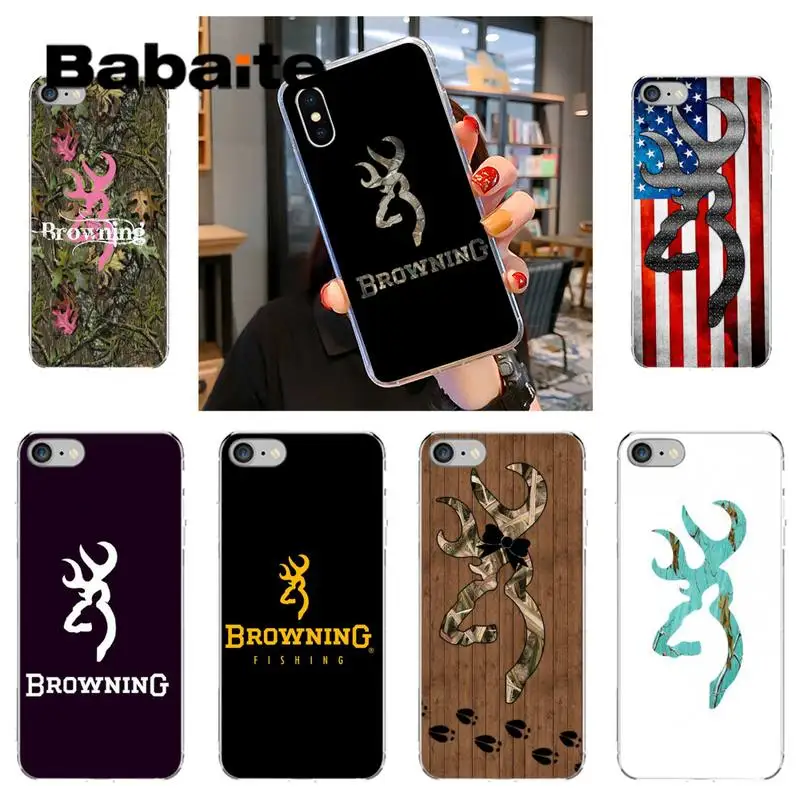 Babaite Американский оружие бренд Браунинг чехол для телефона iPhone 12 8 7 6 6S Plus X XS Макс 5