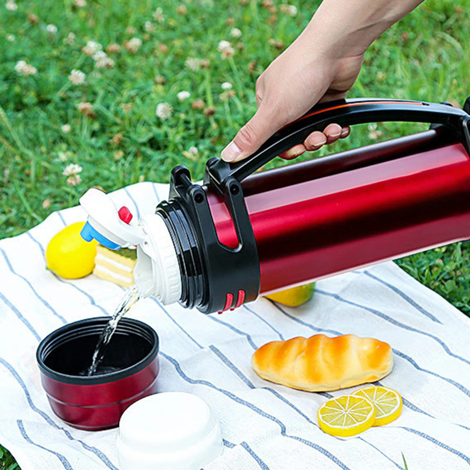 1.2 liter thermos vacuum coffee cup stainless steel insulated beverage bottle travel mug with shoulder strap soup cup
1.2 liter thermos vacuum coffee cup stainless steel insulated beverage bottle travel mug with shoulder strap soup cup