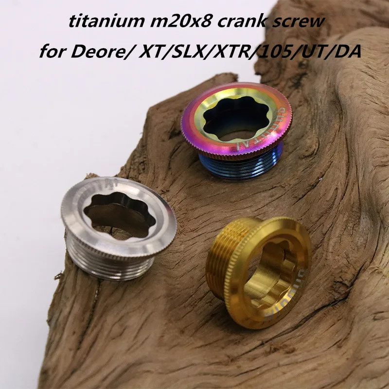 Встраиваемый титановый коленчатый винт m20x8 для велосипеда Deore/ XT/SLX/XTR/105/UT/DA