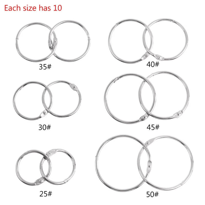 10pcs Metal Binder Ring Loose Leaf Book Binder Hoop Ring Multifunctional Keychain Circle Book Binder Hoop Office Binding Supply
10pcs Metal Binder Ring Loose Leaf Book Binder Hoop Ring Multifunctional Keychain Circle Book Binder Hoop Office Binding Supply