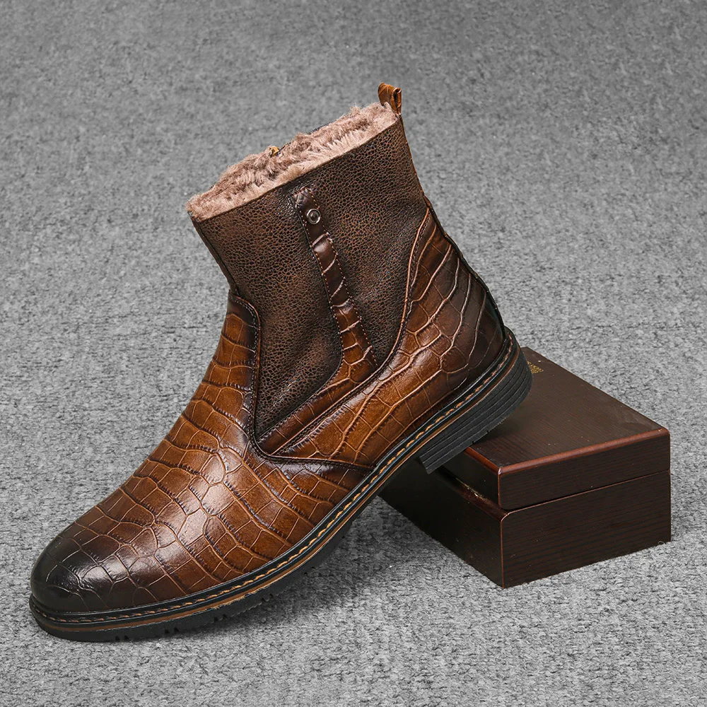 2020 New Winter Boots Warm Fashion Leather Snow boots Comfortable Non-Slip Men Winter Shoes #KD5207C3
2020 New Winter Boots Warm Fashion Leather Snow boots Comfortable Non-Slip Men Winter Shoes #KD5207C3