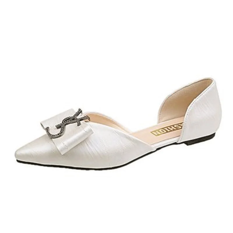 My-Love 2020 spring&summer new Korean pointed flat shoes shallow mouth flat heel Metal letters single casual women's peas shoes 
My-Love 2020 spring&summer new Korean pointed flat shoes shallow mouth flat heel Metal letters single casual women's peas shoes