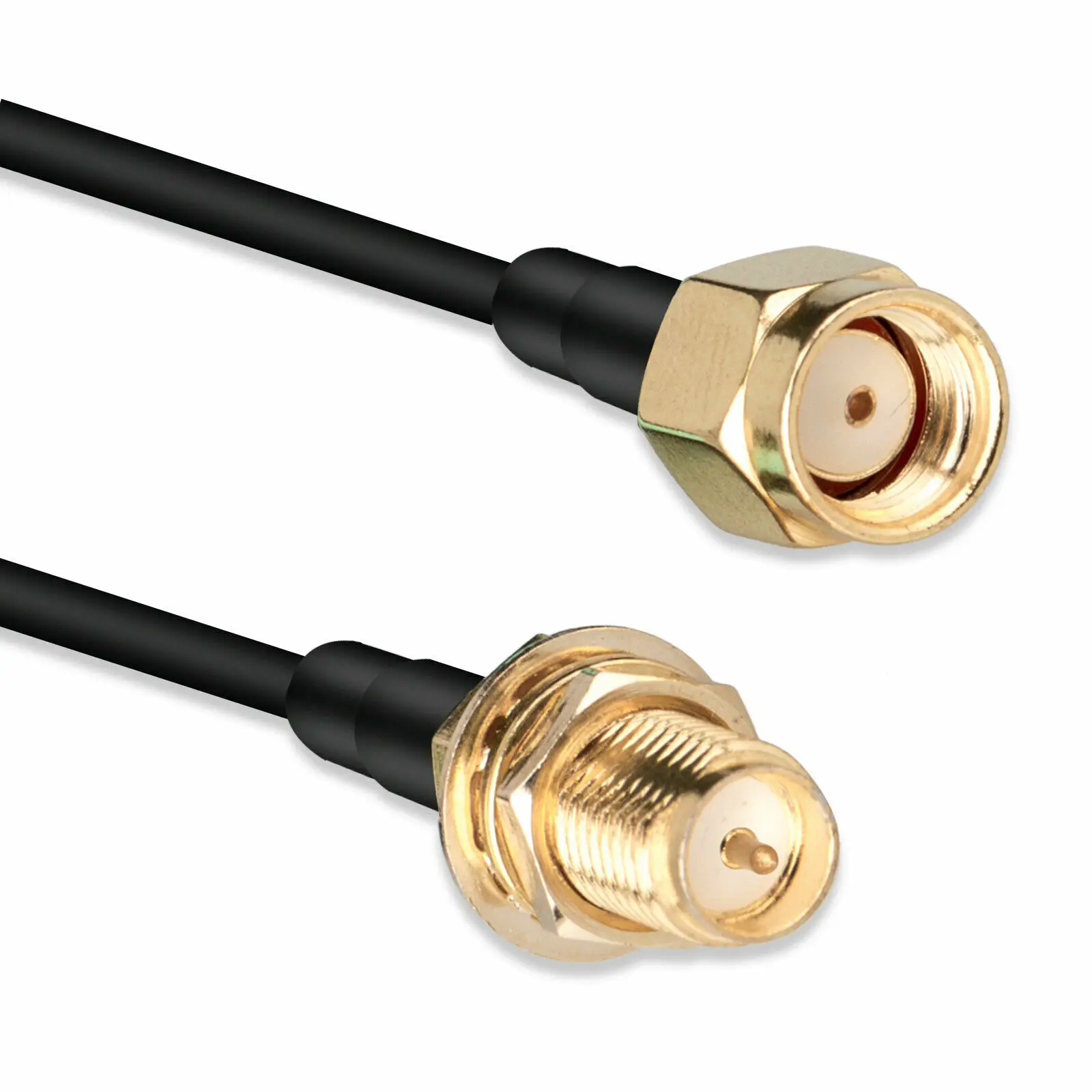 WiFi Antenna RP-SMA Male To RPSMA Female Nut Bulkhead Connector RG174 Extension Coaxial Cable Cord
WiFi Antenna RP-SMA Male To RPSMA Female Nut Bulkhead Connector RG174 Extension Coaxial Cable Cord