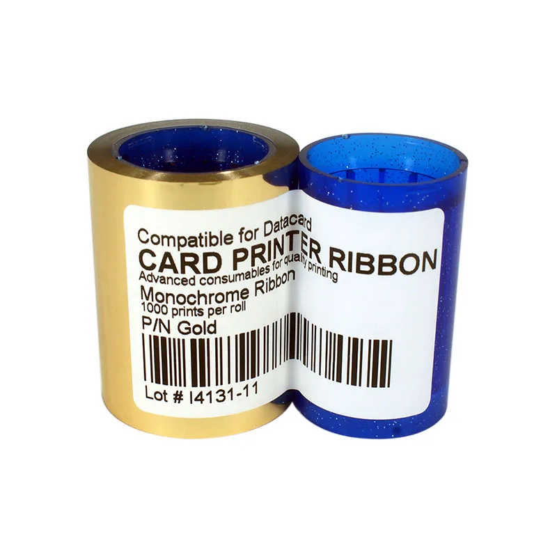 

DC285GL Gold Color Ribbon 1000prints/roll For Datacard SP25 SP30 SP35 SP55 SP75 CP40 CP60 CP80 Card Printer