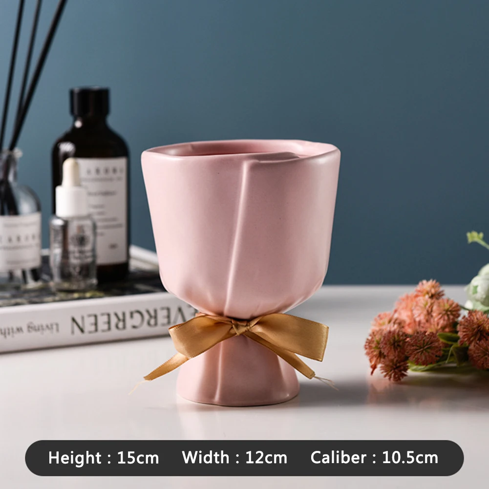 Nordic Creative Bouquet Shape Ceramics Vase Simulation Flower Arrangement Modern Living Room Decor Ornament Decora Accessories
Nordic Creative Bouquet Shape Ceramics Vase Simulation Flower Arrangement Modern Living Room Decor Ornament Decora Accessories