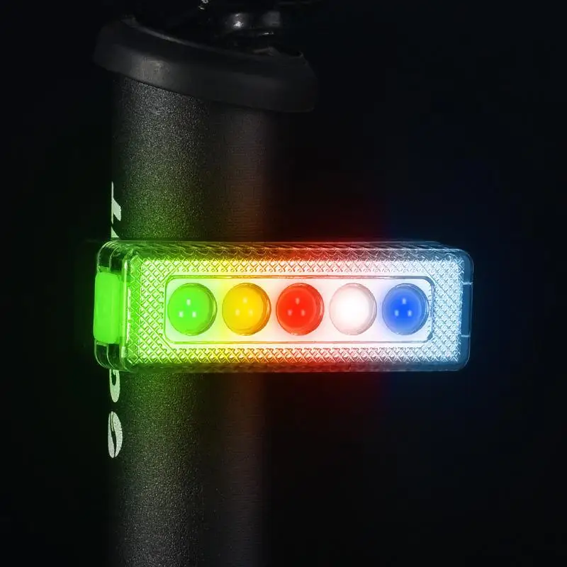 Bicycle Warning Taillights USB Charging Colorful Bright Creative Rear Lights Night Riding Road Bike Light Outdoor Equipment
Bicycle Warning Taillights USB Charging Colorful Bright Creative Rear Lights Night Riding Road Bike Light Outdoor Equipment