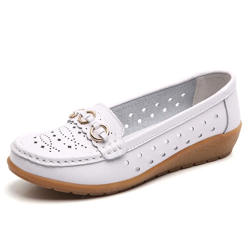 2021 Women Flats Ballet Shoes Woman Cut Out Leather Breathable Moccasins Women Boat Shoes Ballerina Ladies Casual Shoes
2021 Women Flats Ballet Shoes Woman Cut Out Leather Breathable Moccasins Women Boat Shoes Ballerina Ladies Casual Shoes