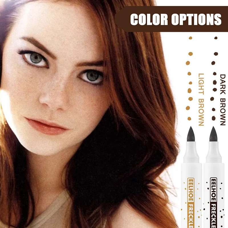 Natural Freckle Pen Soft Dark Light Brown Freckle Pen Lasting Waterproof Easy to Color Dot Spot Pen Face Makeup Cosmetics
Natural Freckle Pen Soft Dark Light Brown Freckle Pen Lasting Waterproof Easy to Color Dot Spot Pen Face Makeup Cosmetics