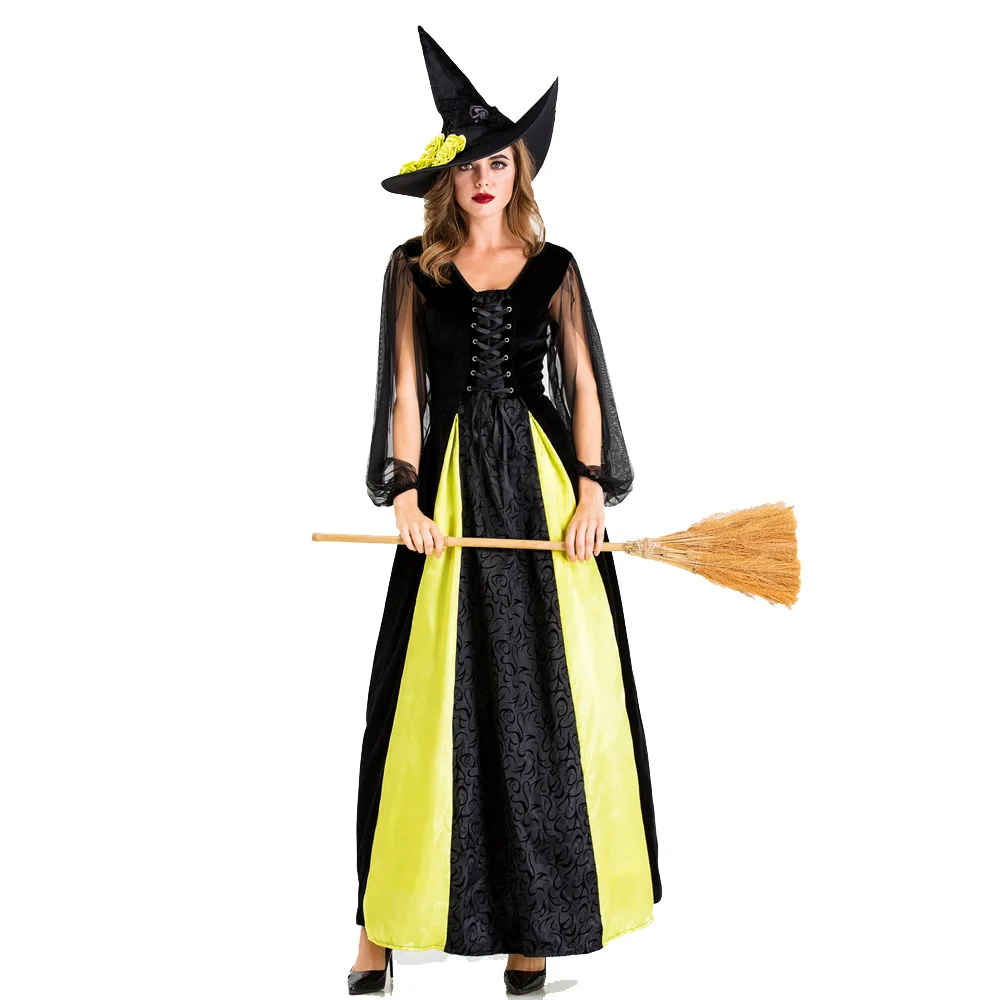 Fantasy Witch Fancy Dress Up Party Dress Carnival Performance Clothing Halloween Costume Sorceress Costume Adult Cosplay XL 2XL
Fantasy Witch Fancy Dress Up Party Dress Carnival Performance Clothing Halloween Costume Sorceress Costume Adult Cosplay XL 2XL