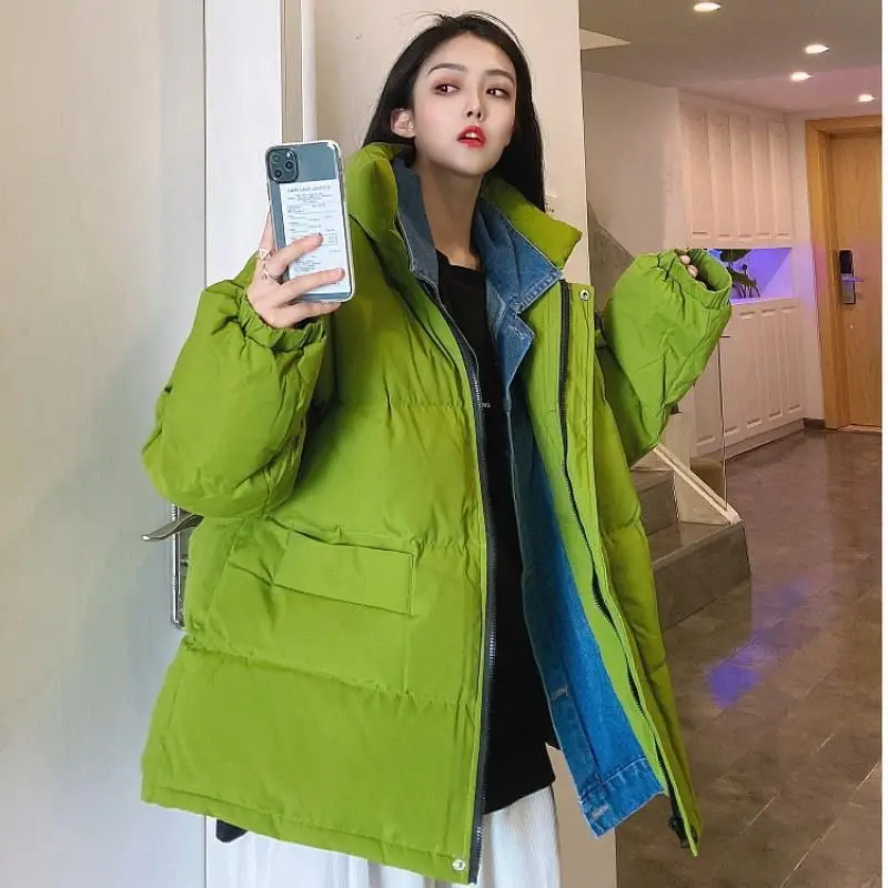 Oversize solid cotton clothes women fake two winter warm jackets 2021 new Korean fashion casual loose couple straight jackets
Oversize solid cotton clothes women fake two winter warm jackets 2021 new Korean fashion casual loose couple straight jackets