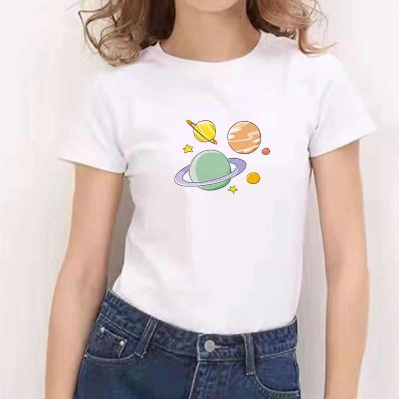 Oversized Women T Shirt Planet Print Funny Summer Short Sleeve Ullzang White T-Shirts 90s Girls Top Tees Shirt Female Clothing
Oversized Women T Shirt Planet Print Funny Summer Short Sleeve Ullzang White T-Shirts 90s Girls Top Tees Shirt Female Clothing