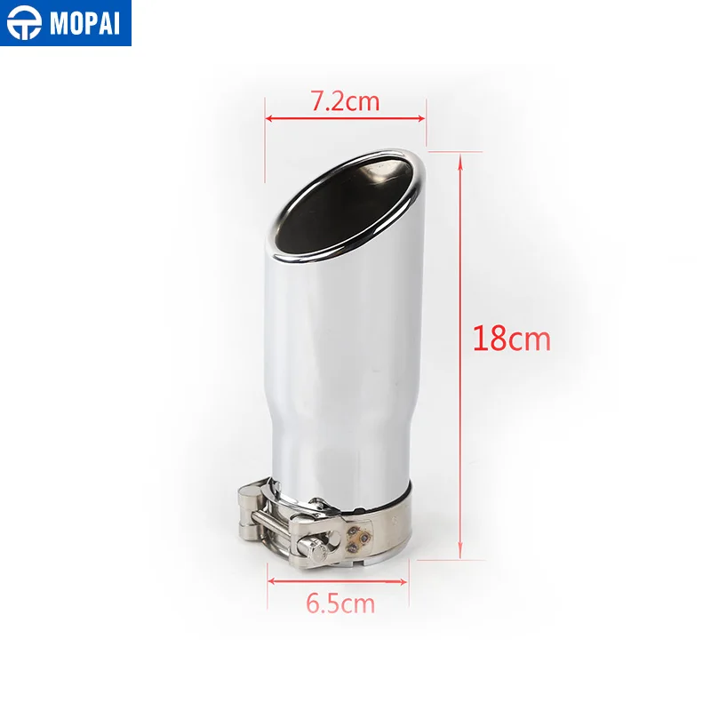 

MOPAI Car Mufflers for Jeep Wrangler JK 2011 Car Rear Tail Exhause Pipe Steel Car Exhaust Tip Tube for Jeep Wrangler Accessories