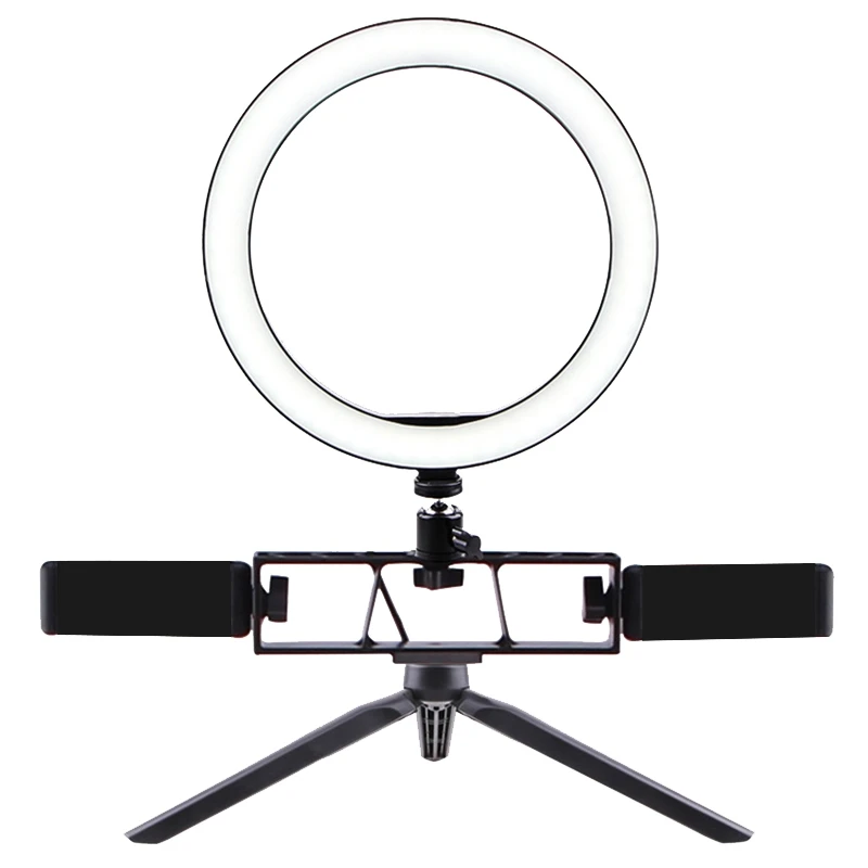 Dimmable LED Ring Light with Tripods Stand Phone Holder Desk USB Selfie RingLight Lamp for Makeup Youtube TikTok
Dimmable LED Ring Light with Tripods Stand Phone Holder Desk USB Selfie RingLight Lamp for Makeup Youtube TikTok