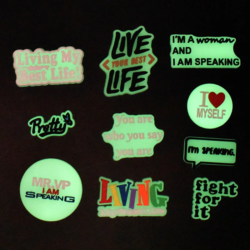 Luminous Letter Shoe Flower Decorations Made of PVC Soft Rubber Shoe Buckle
Luminous Letter Shoe Flower Decorations Made of PVC Soft Rubber Shoe Buckle