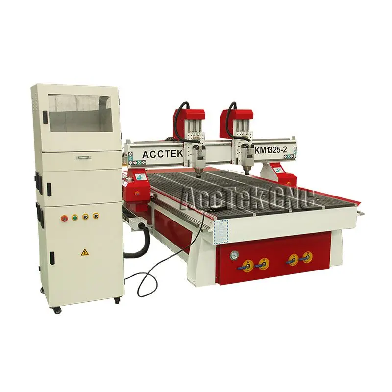 New Design 2 Heads CNC Router 1325 Wood Working Machine for Cutting on Aluminium
New Design 2 Heads CNC Router 1325 Wood Working Machine for Cutting on Aluminium