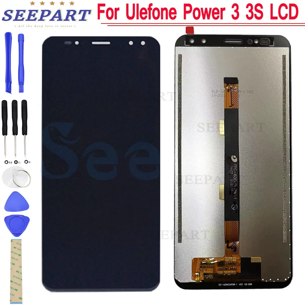 Tested New Black LCD 6.0" Ulefone Power 3 LCD Display Touch Screen Digitizer Assembly Replacement Ulefone Power 3S LCD Screen
Tested New Black LCD 6.0" Ulefone Power 3 LCD Display Touch Screen Digitizer Assembly Replacement Ulefone Power 3S LCD Screen