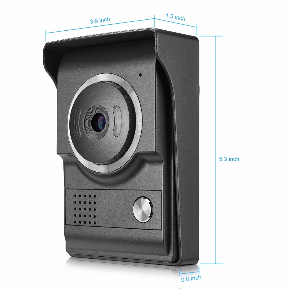 7 inch Monitor Video Door Phone Doorbell system Video Intercom interphone system for Home villa 1-IR camera 1- LCD screen 
7 inch Monitor Video Door Phone Doorbell system Video Intercom interphone system for Home villa 1-IR camera 1- LCD screen