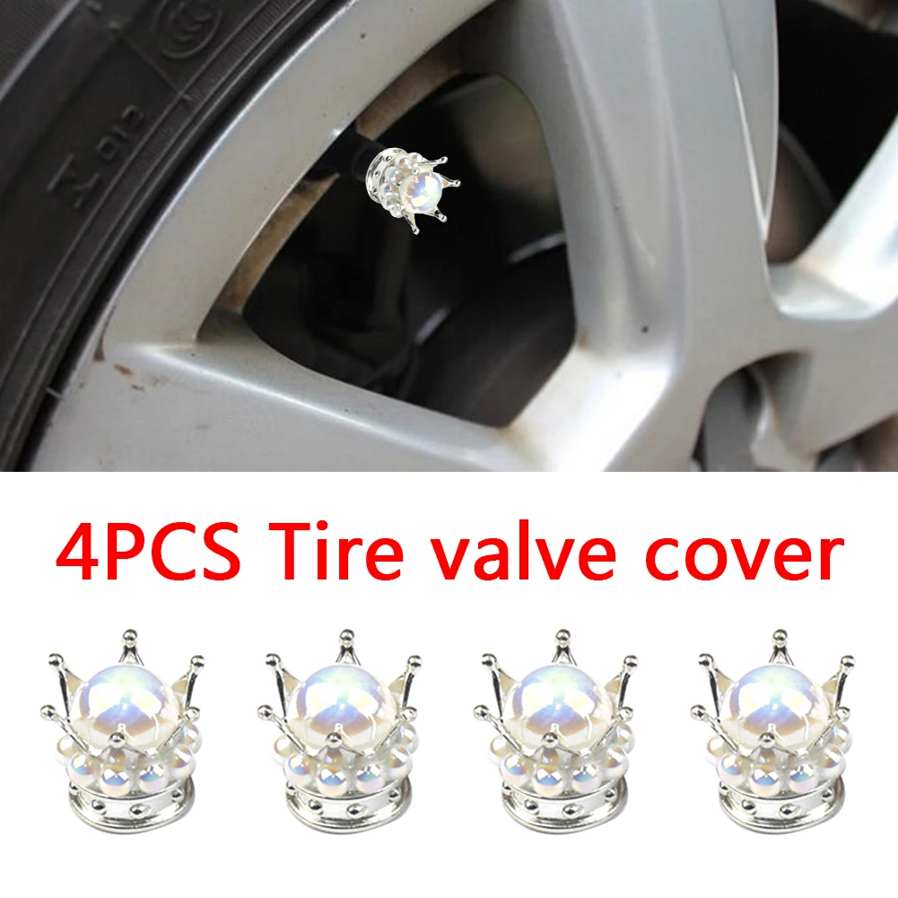 4pcs Universal Crown Style Car Tire Air Valve Stem Caps Auto Wheel Stem Air Valve Dust Covers Motorcycle Car Accessories
4pcs Universal Crown Style Car Tire Air Valve Stem Caps Auto Wheel Stem Air Valve Dust Covers Motorcycle Car Accessories