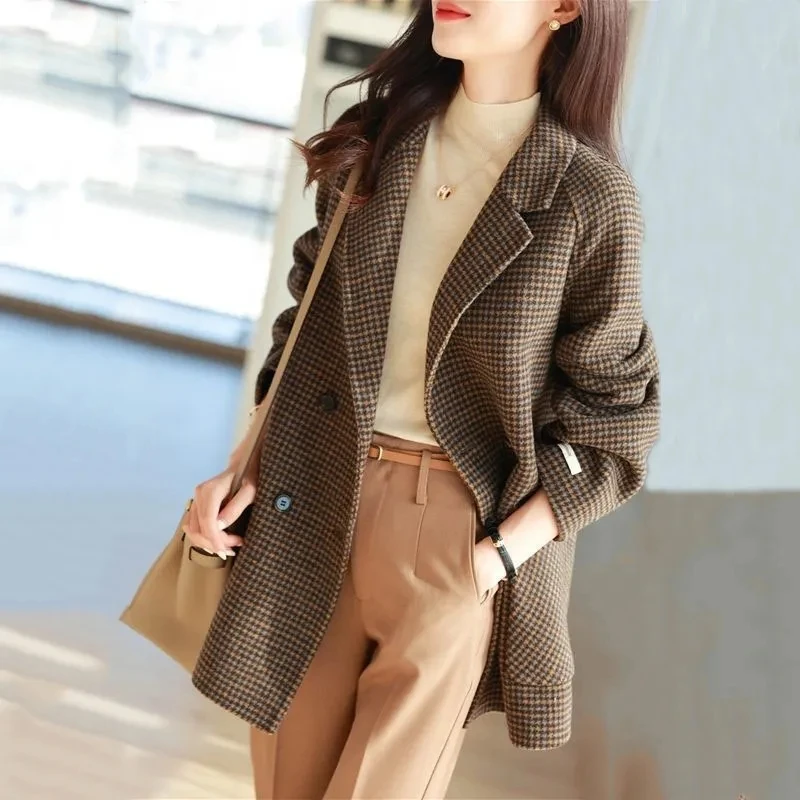 Women's Winter Jackets 2021 Long Overcoat Korean Style Outerwear Tweed Jacket Elegant Coats For Women Trench Coat Tweed Loose
Women's Winter Jackets 2021 Long Overcoat Korean Style Outerwear Tweed Jacket Elegant Coats For Women Trench Coat Tweed Loose