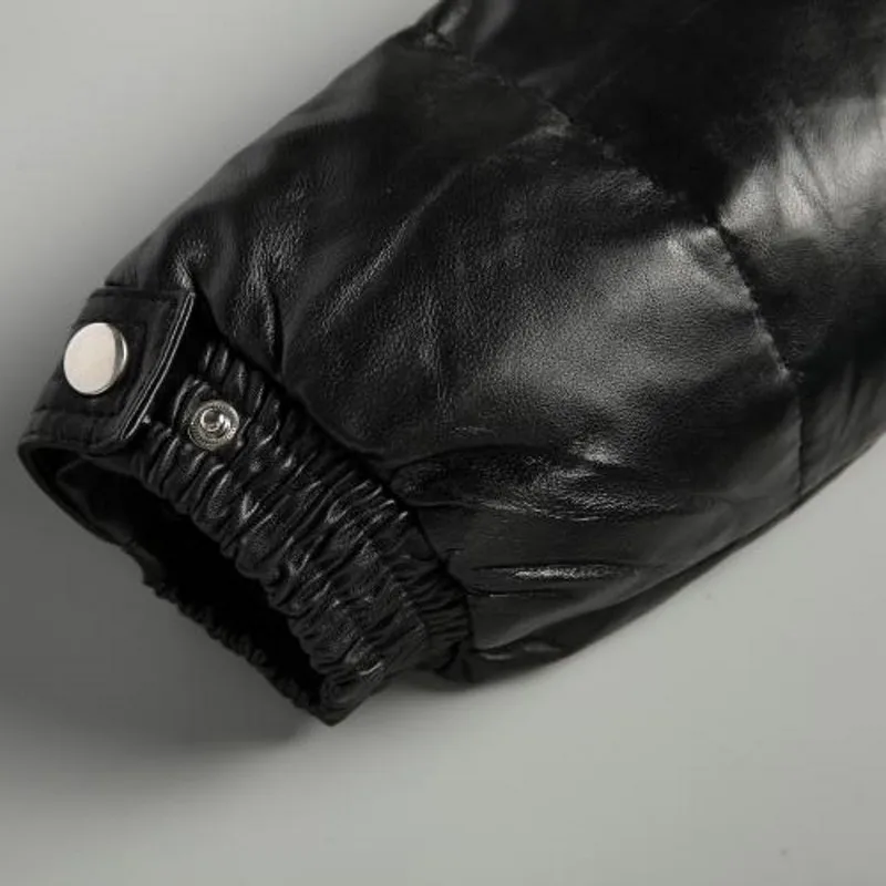 Winter Sheepskin Mens Down Jacket Fur Collar Hoody Warm Business Man Casual Outerwear Overcoat Bikers Genuine Leather Jacket
Winter Sheepskin Mens Down Jacket Fur Collar Hoody Warm Business Man Casual Outerwear Overcoat Bikers Genuine Leather Jacket