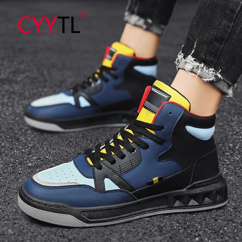 CYYTL Platform Men's Casual Sneakers High Top Leather Breathable Sports Running Shoes for Student Boy Outdoor Walking Trainers
CYYTL Platform Men's Casual Sneakers High Top Leather Breathable Sports Running Shoes for Student Boy Outdoor Walking Trainers