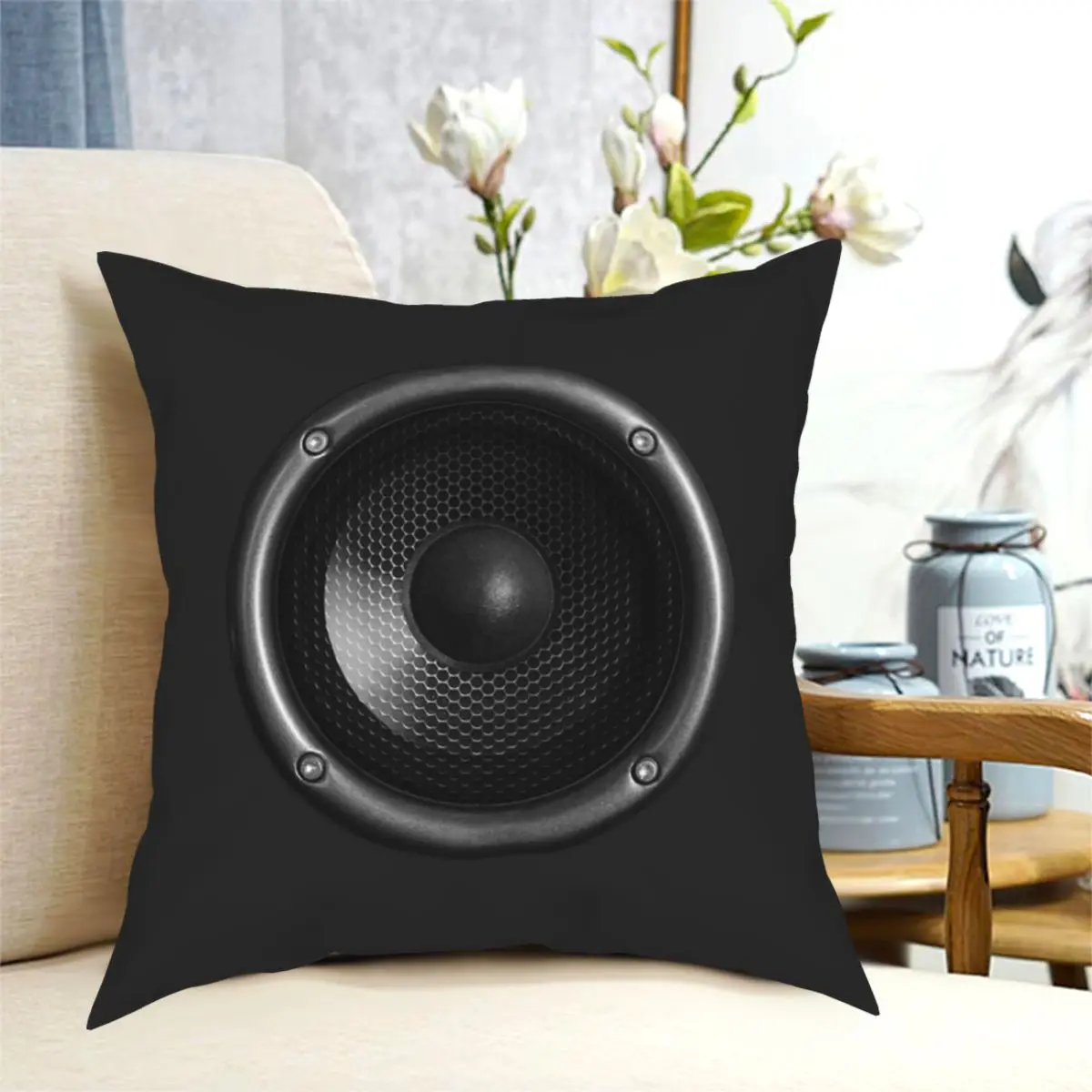 Music Speaker Square Pillowcase Printed Zip Decorative Pillow Case for Home Cushion Cover Wholesale
Music Speaker Square Pillowcase Printed Zip Decorative Pillow Case for Home Cushion Cover Wholesale