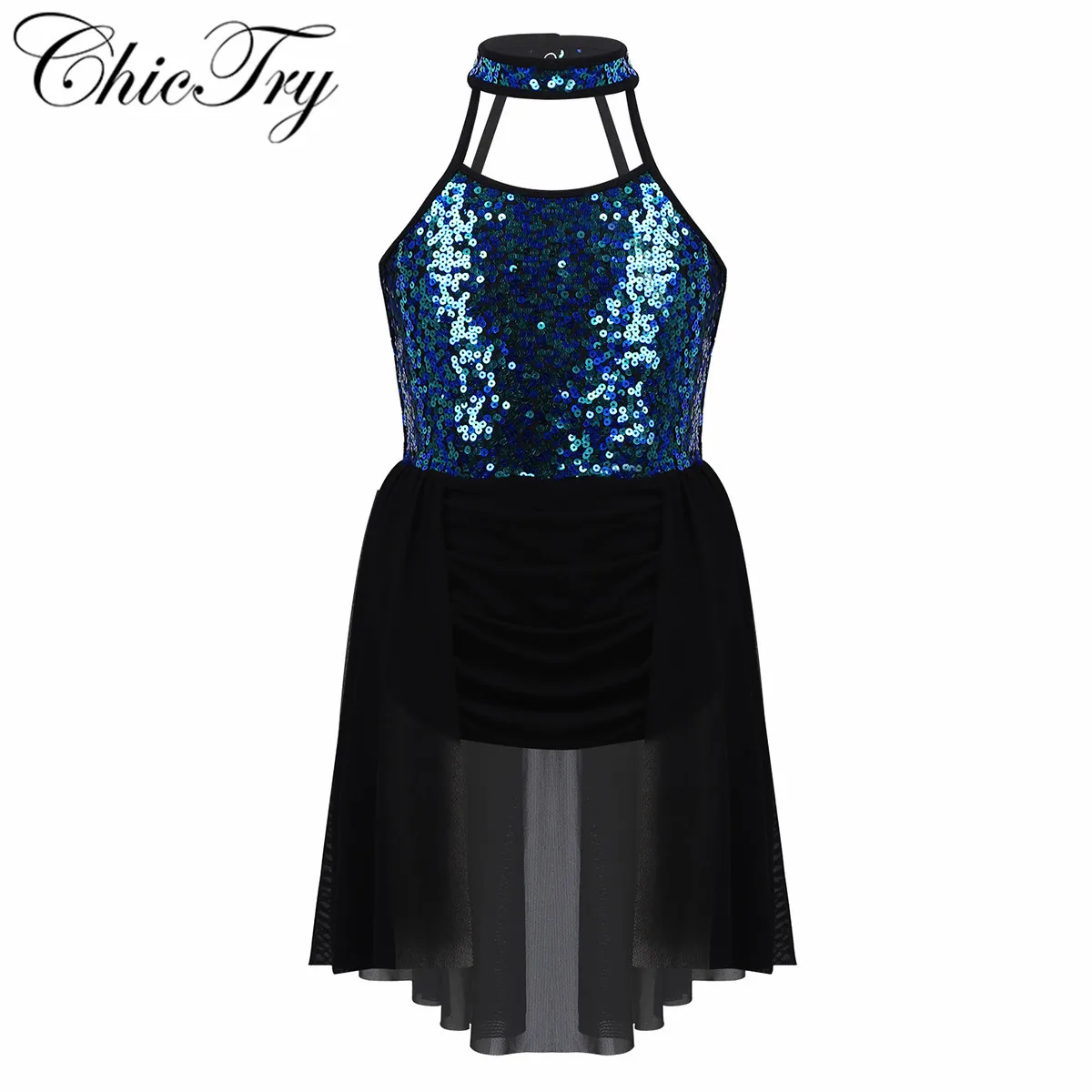 Fashion Kids Girls Sleeveless Choker Neck Sequins Leotard Dress for Lyrical Modern Contemporary Ballroom Dance Ballet Dance
Fashion Kids Girls Sleeveless Choker Neck Sequins Leotard Dress for Lyrical Modern Contemporary Ballroom Dance Ballet Dance