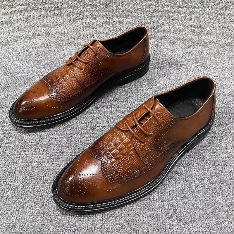 Yomior New 2021 Vintage Fashion Men Casual Leather Shoes Formal Dress Loafers Designer Crocodile Business Wedding Brogue Shoes
Yomior New 2021 Vintage Fashion Men Casual Leather Shoes Formal Dress Loafers Designer Crocodile Business Wedding Brogue Shoes