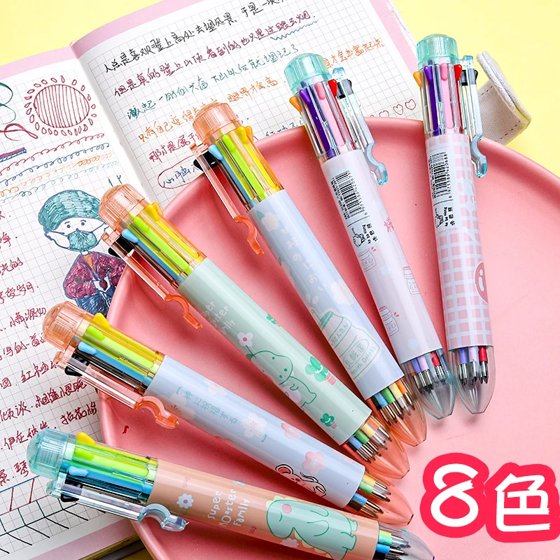 Retractable Ballpoint Pen Colored Refills School Goods Writing Pens Beautiful Korean Stationery 6 Pieces Pen Set Cute
Retractable Ballpoint Pen Colored Refills School Goods Writing Pens Beautiful Korean Stationery 6 Pieces Pen Set Cute