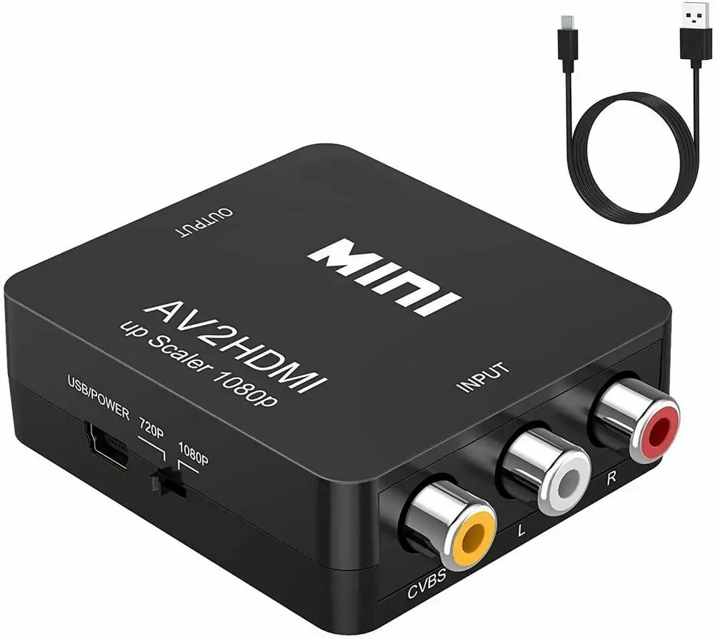 Конвертер RCA в HDMI-совместимый с AV CVBS видеоадаптер 720P 1080P конвертер для проектора HDTV DVD ТВ-приставки
Конвертер RCA в HDMI-совместимый с AV CVBS видеоадаптер 720P 1080P конвертер для проектора HDTV DVD ТВ-приставки