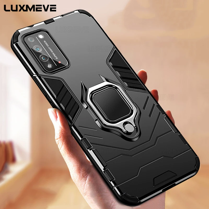 Armor Magnetic Case For Huawei P40 P30 P20 Pro Mate 40 30 20 Honor 10 Lite 9X 8X 8A P Smart Z 2019 Nova 5T Ring Cover | Мобильные