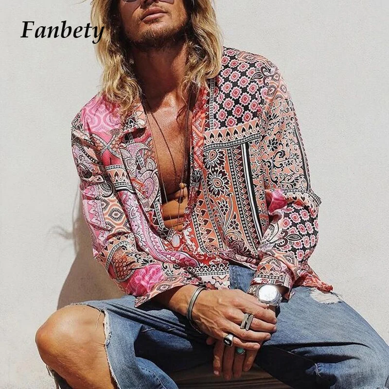 Рубашка мужская с отложным воротником, Повседневная блуза на пуговицах, с длинным рукавом, винтажная одежда, шикарный принт, 2XL, на весну/осе...
Рубашка мужская с отложным воротником, Повседневная блуза на пуговицах, с длинным рукавом, винтажная одежда, шикарный принт, 2XL, на весну/осе...