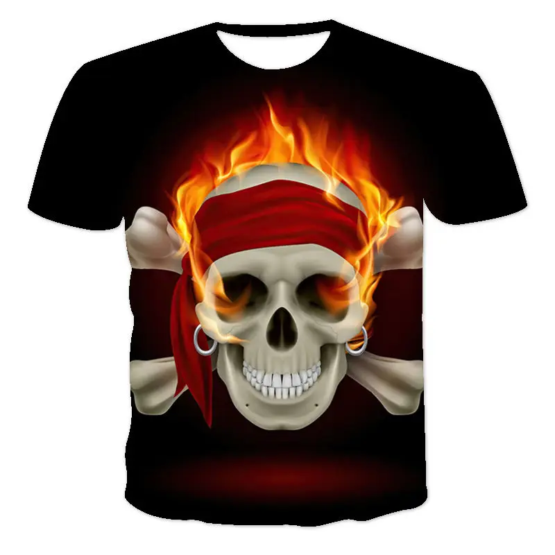 2021 Summer Short-Sleeved Men's 3D Personality Printing (Skull) Round Neck T-Shirt
2021 Summer Short-Sleeved Men's 3D Personality Printing (Skull) Round Neck T-Shirt