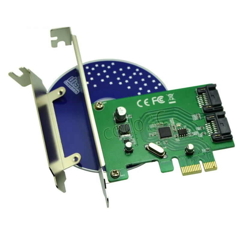 PCI-E SATA3.0 Converter for Desktop ASM1061 Chip Rear 2-Port 6Gbps Card PCI-E 1X to 2-Port SATA
PCI-E SATA3.0 Converter for Desktop ASM1061 Chip Rear 2-Port 6Gbps Card PCI-E 1X to 2-Port SATA