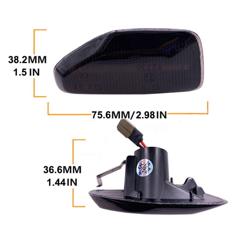 2pcs LED Dynamic Side Marker Turn Signal Light For Dacia Logan II 2012 Sandero II 2012 Duster 2018 Amber Indicator Repeater Lamp
2pcs LED Dynamic Side Marker Turn Signal Light For Dacia Logan II 2012 Sandero II 2012 Duster 2018 Amber Indicator Repeater Lamp